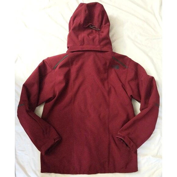 The North Face Women's Burgundy Velour Lined Coat Medium - Picture 5 of 6